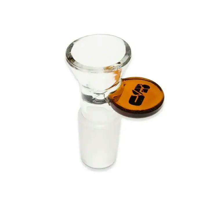 Paddle Bowl | Shatter'd Glassworks | 18mm Bowl Amber