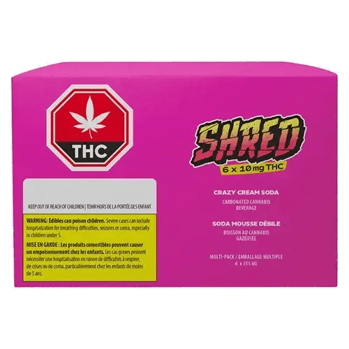 Shred | 6-Pack Crazy Cream Soda 355ml | 6 x 10mg