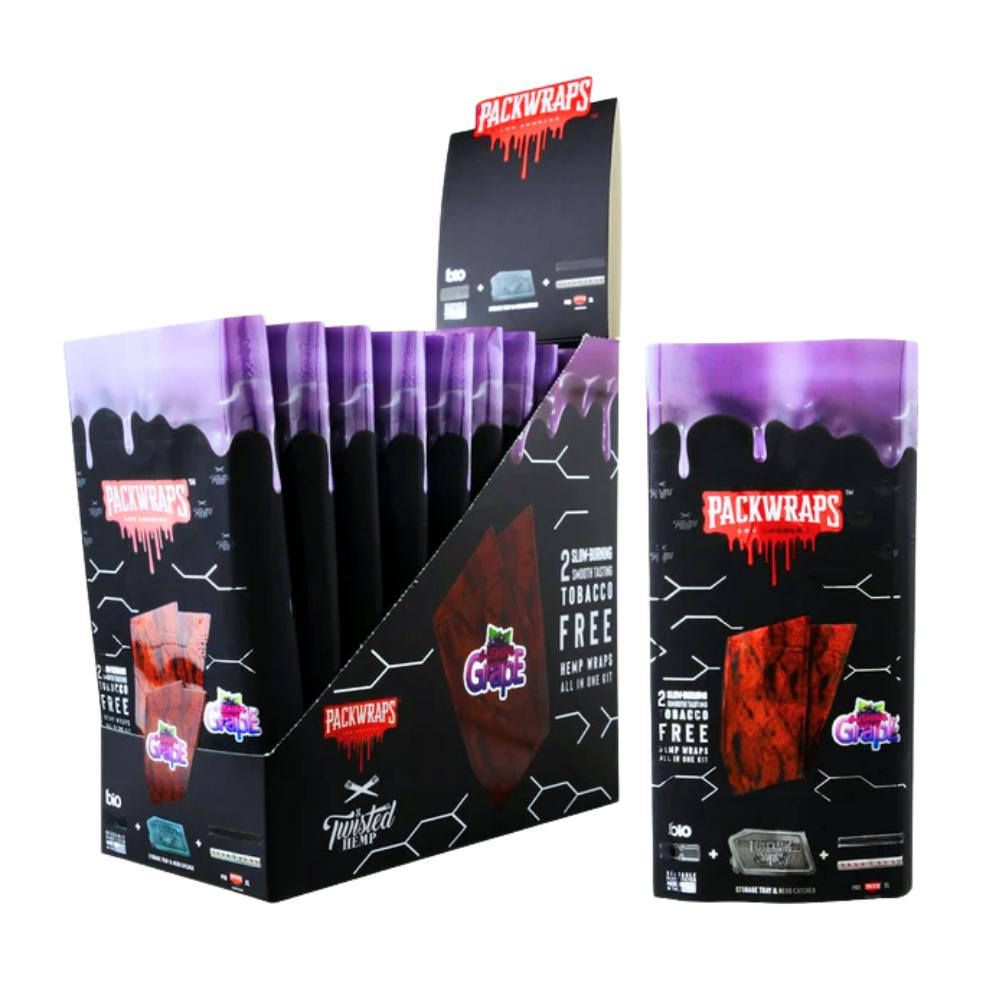 Hemp Wraps All In One Kit - 2pk - Gushin Grape