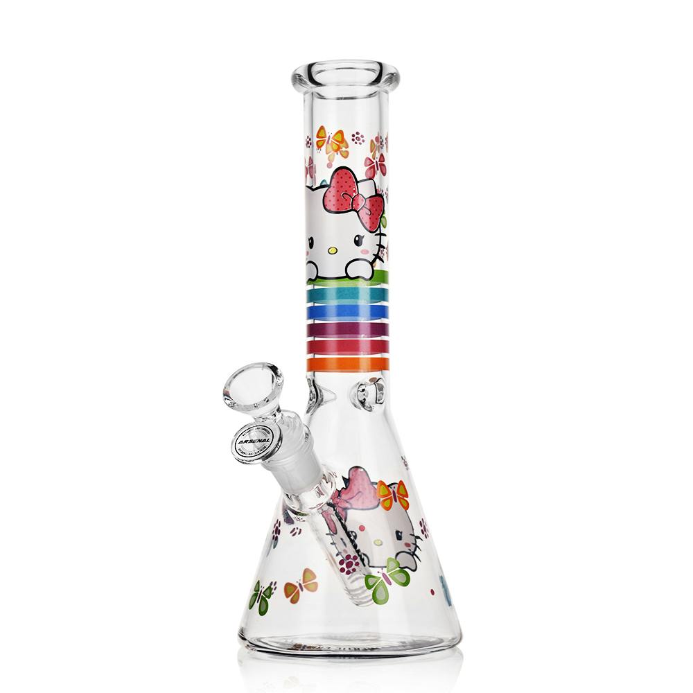 Kitty Dream Beaker Bong - 10" - Design 4