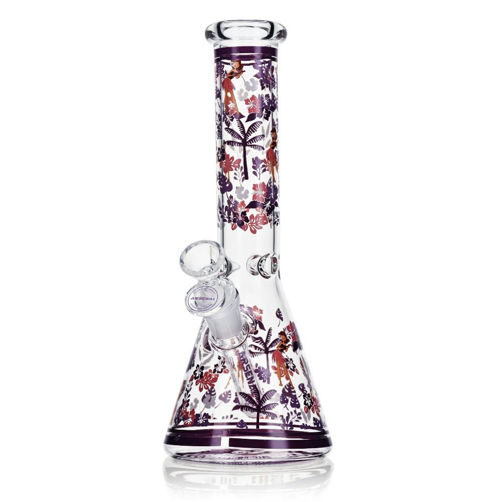Floral Bliss Beaker - 10" - Purple