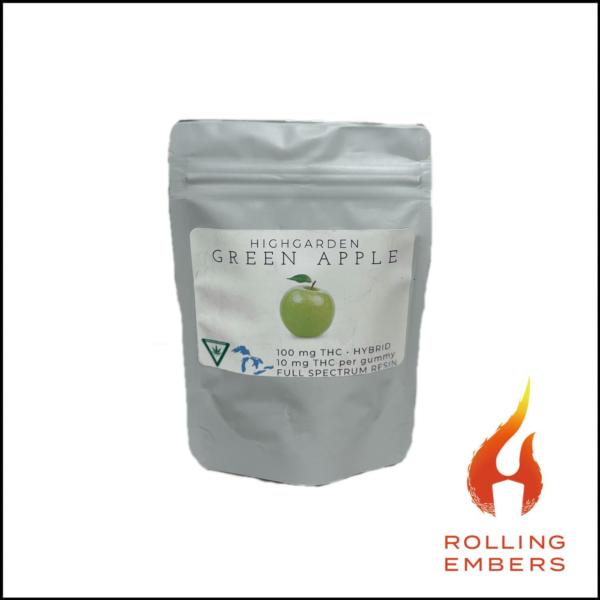 High Garden | Green Apple | Live Resin Gummies