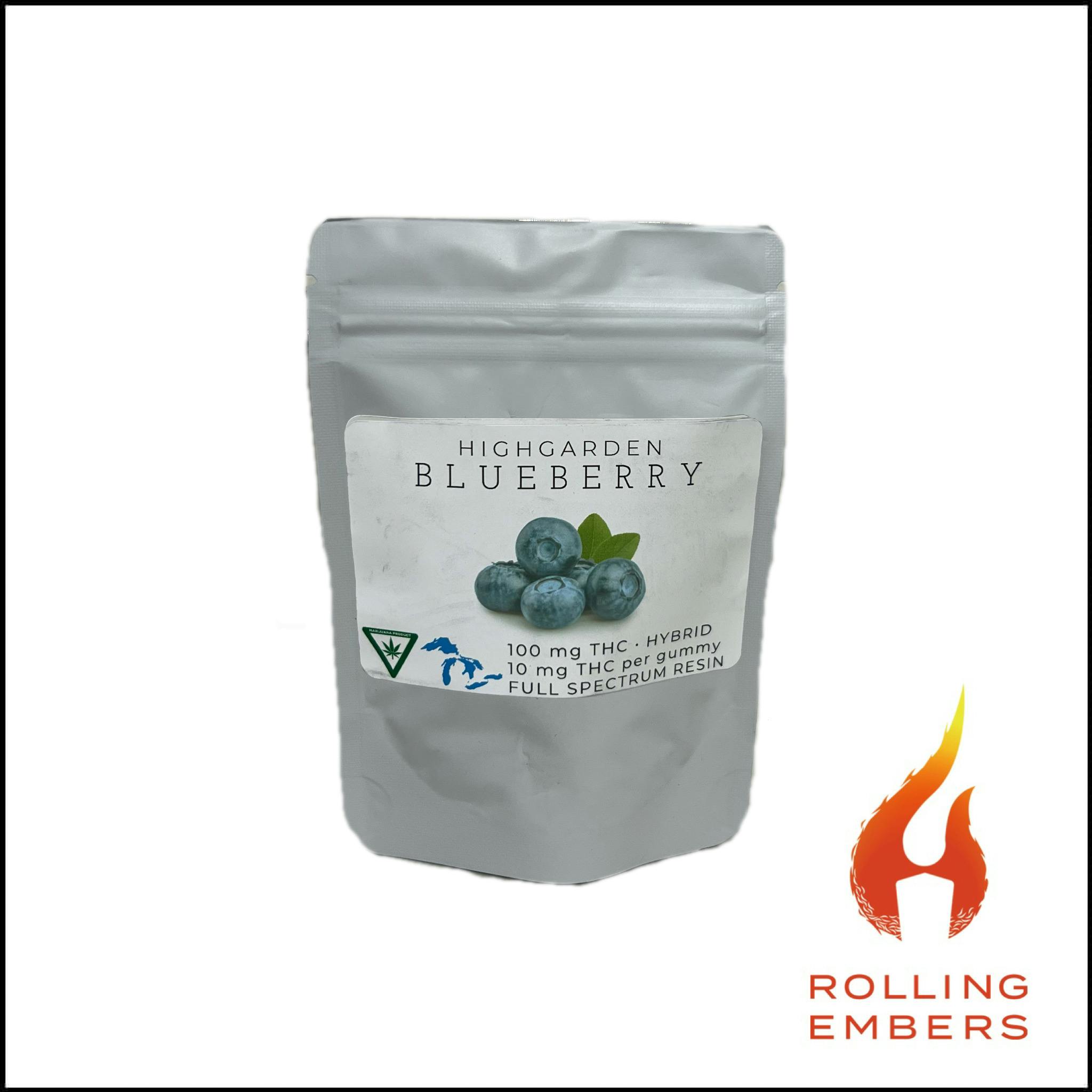 High Garden | Blueberry | Live Resin Gummies
