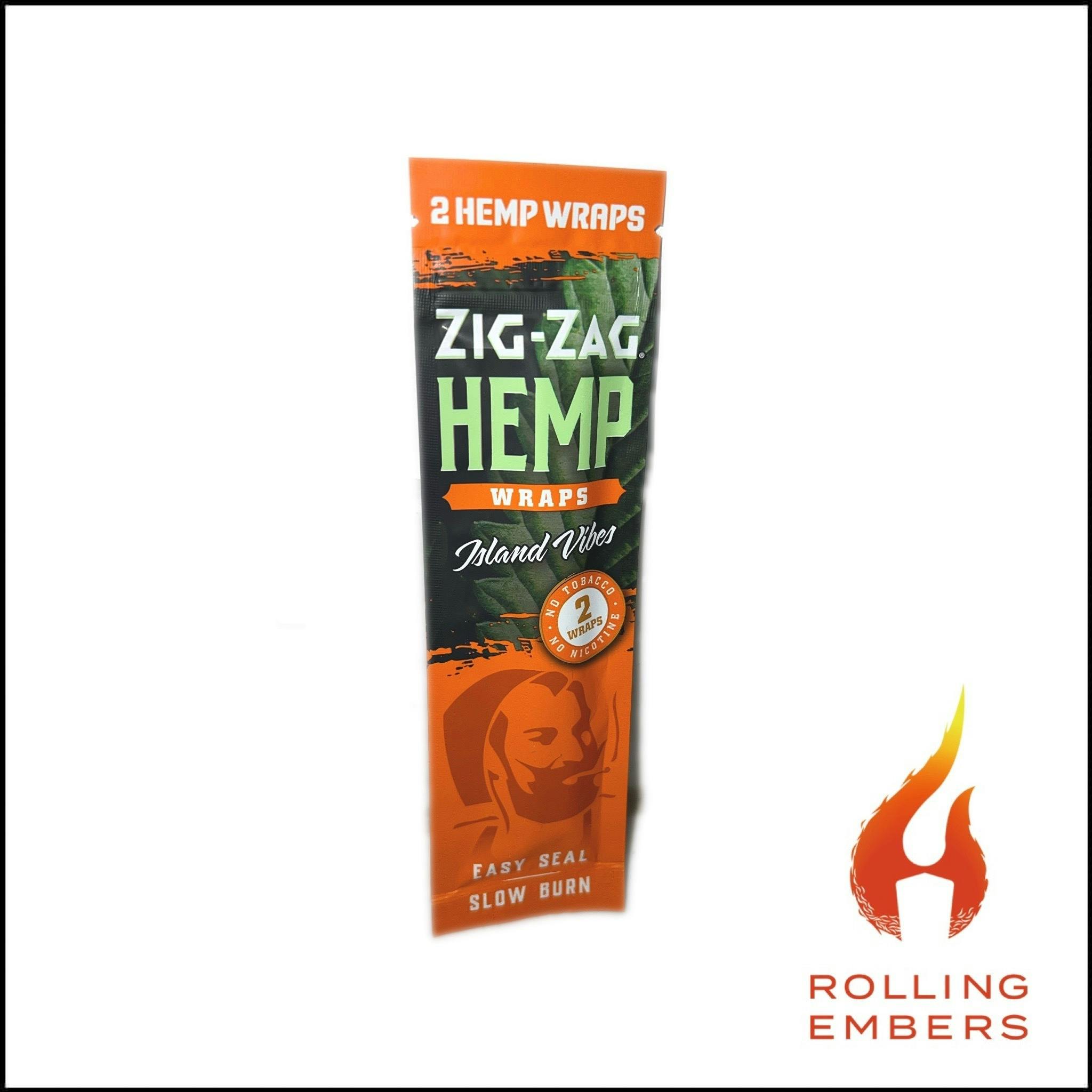 Zig-Zag Hemp Wraps | Island Vibes | 2 Pack at Rolling Embers