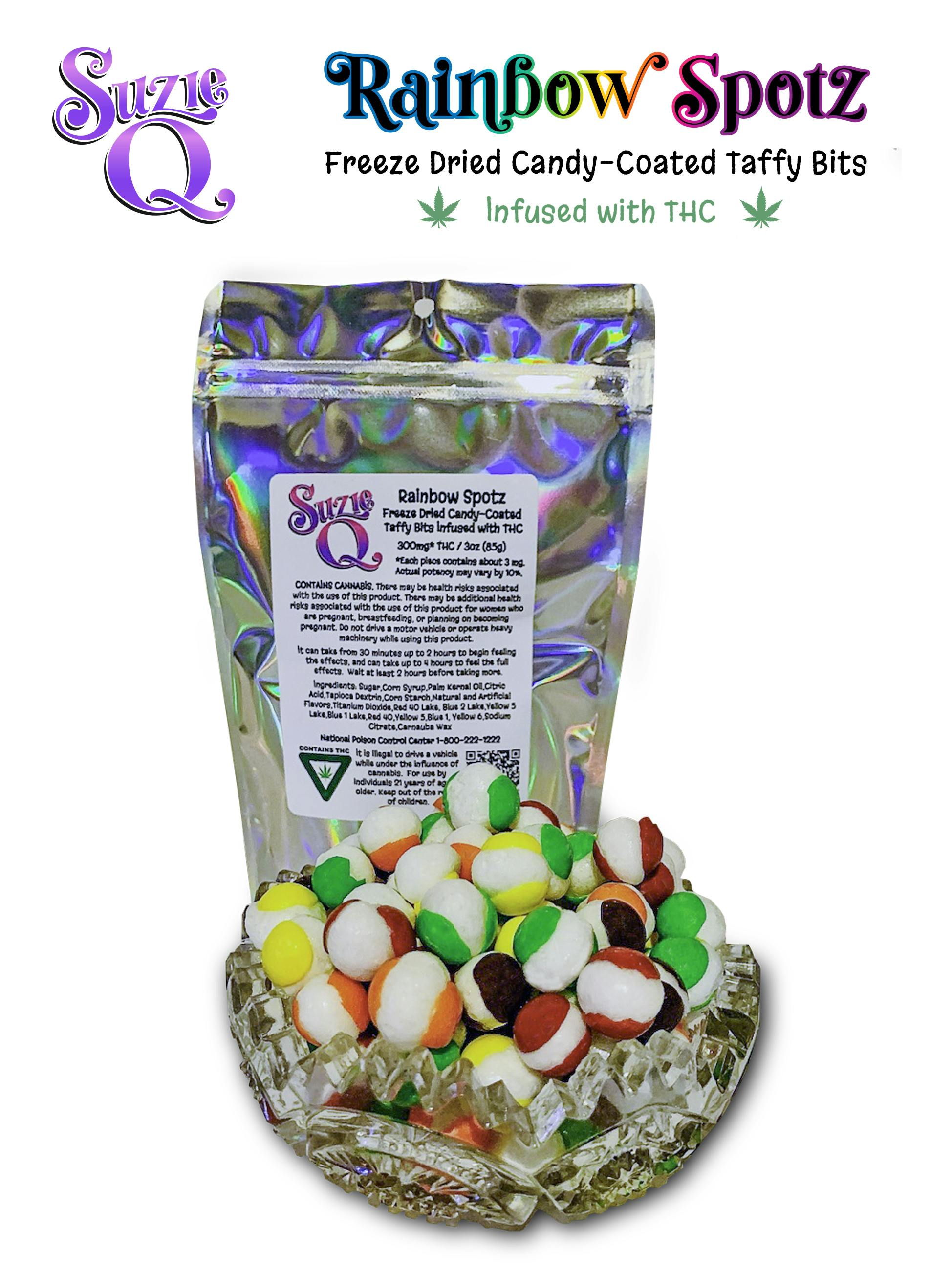 Candied Rainbow Spotz | Freeze Dried Taffy Bits