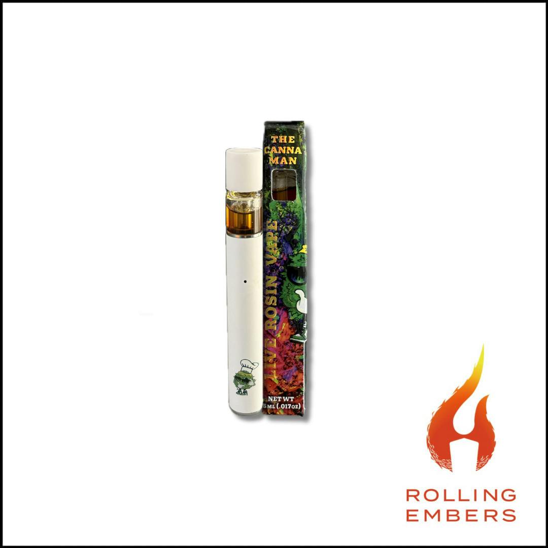 The Canna-Man | Pay Scale Live Rosin | .5g | Disposable Vape