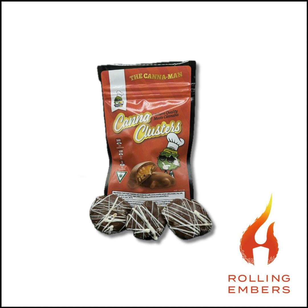 The Canna Man | Canna Clusters | Chocolate Turtles | Pre-Pack