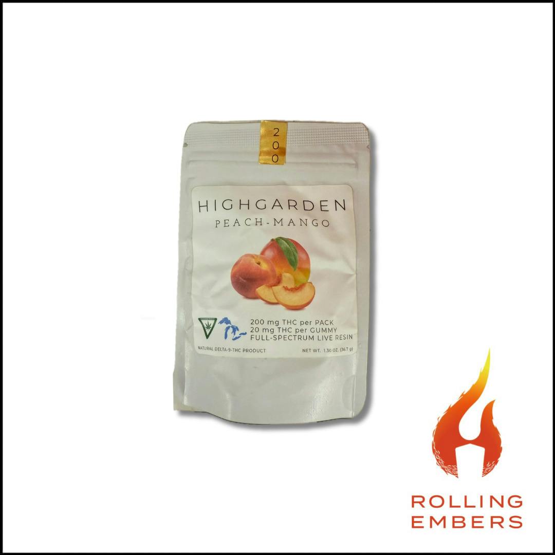 High Garden | Peach Mango | Live Resin Gummies