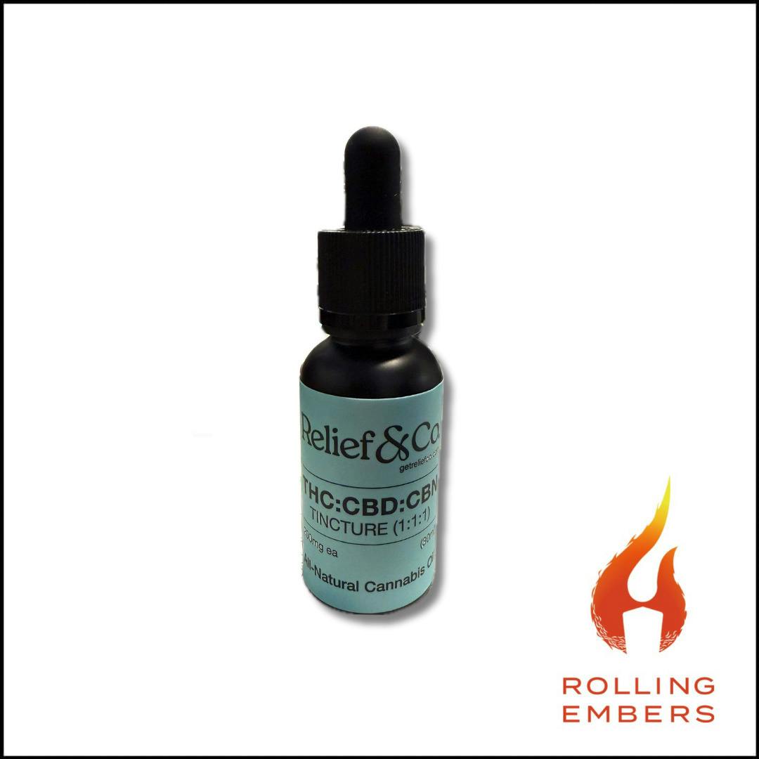 Relief & Co. | THC:CBD:CBN Tincture | 1:1:1