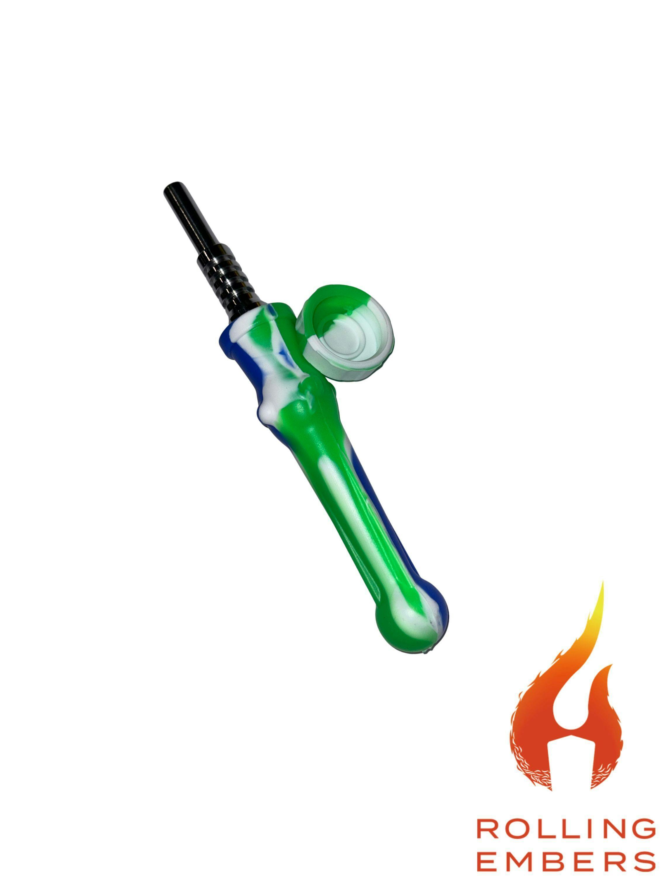 LuvBuds | Silicone Nectar Collector | 14mm Titanium Tip | Assorted Colors