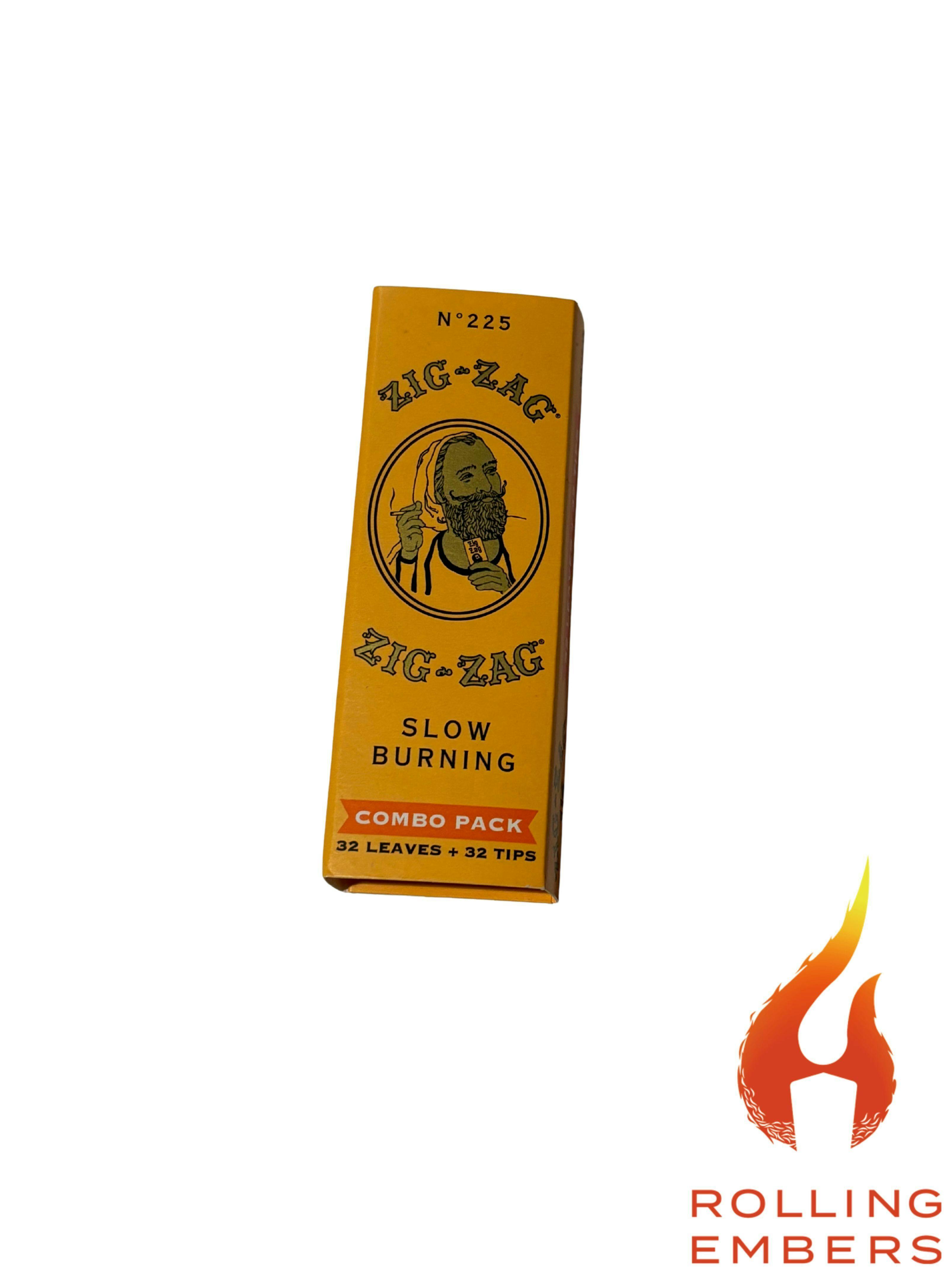 Zig-Zag | Orange Carton | 1 1/4 | 32 Leaf Booklets + Tips at Rolling Embers