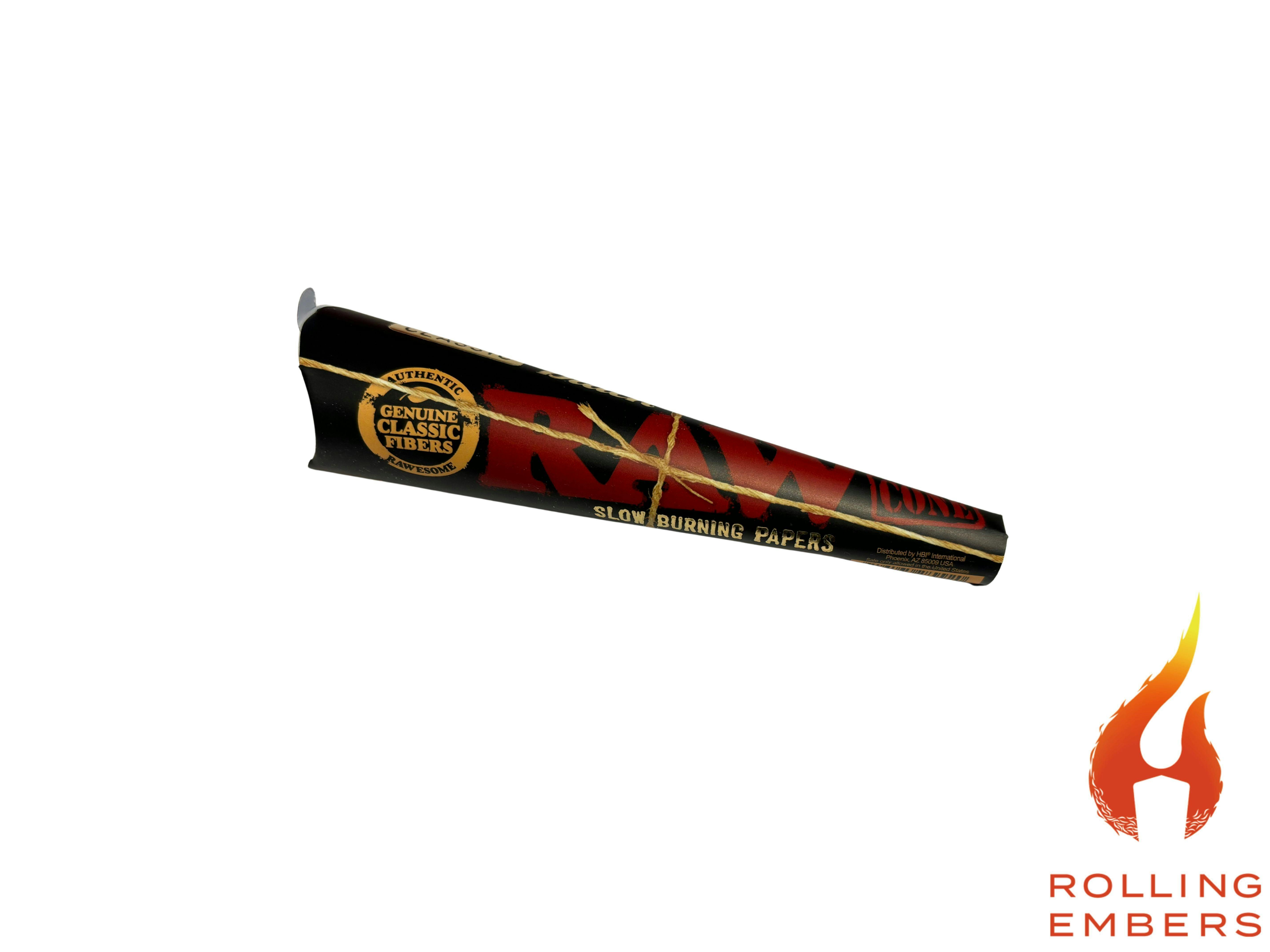 Raw | Black Classic Cones | King Size at Rolling Embers