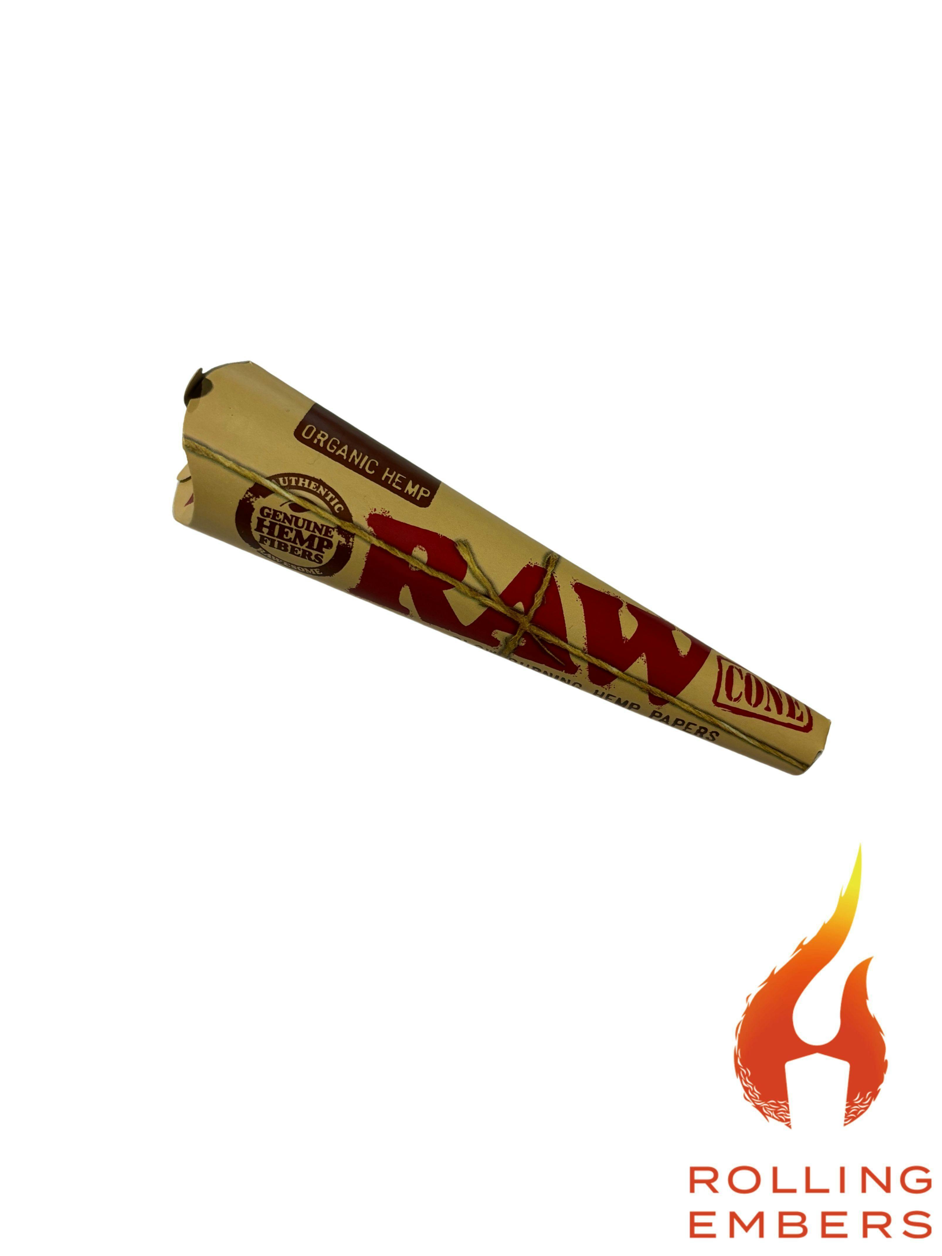 Raw | Classic | King Size Cones | Organic Hemp | 3 Pack at Rolling Embers