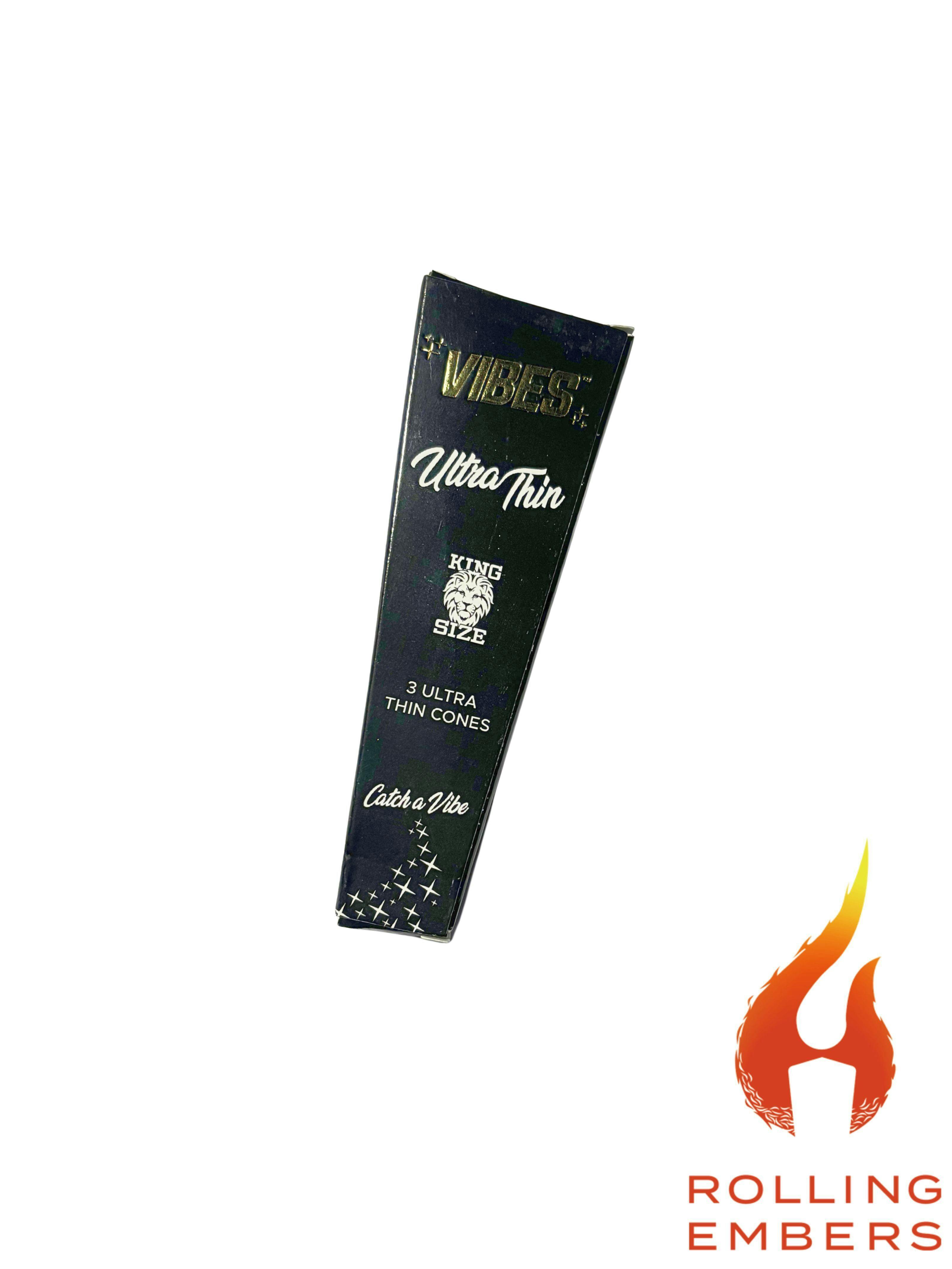 Vibes | King Size Cones (3 pk) | Ultra Thin at Rolling Embers