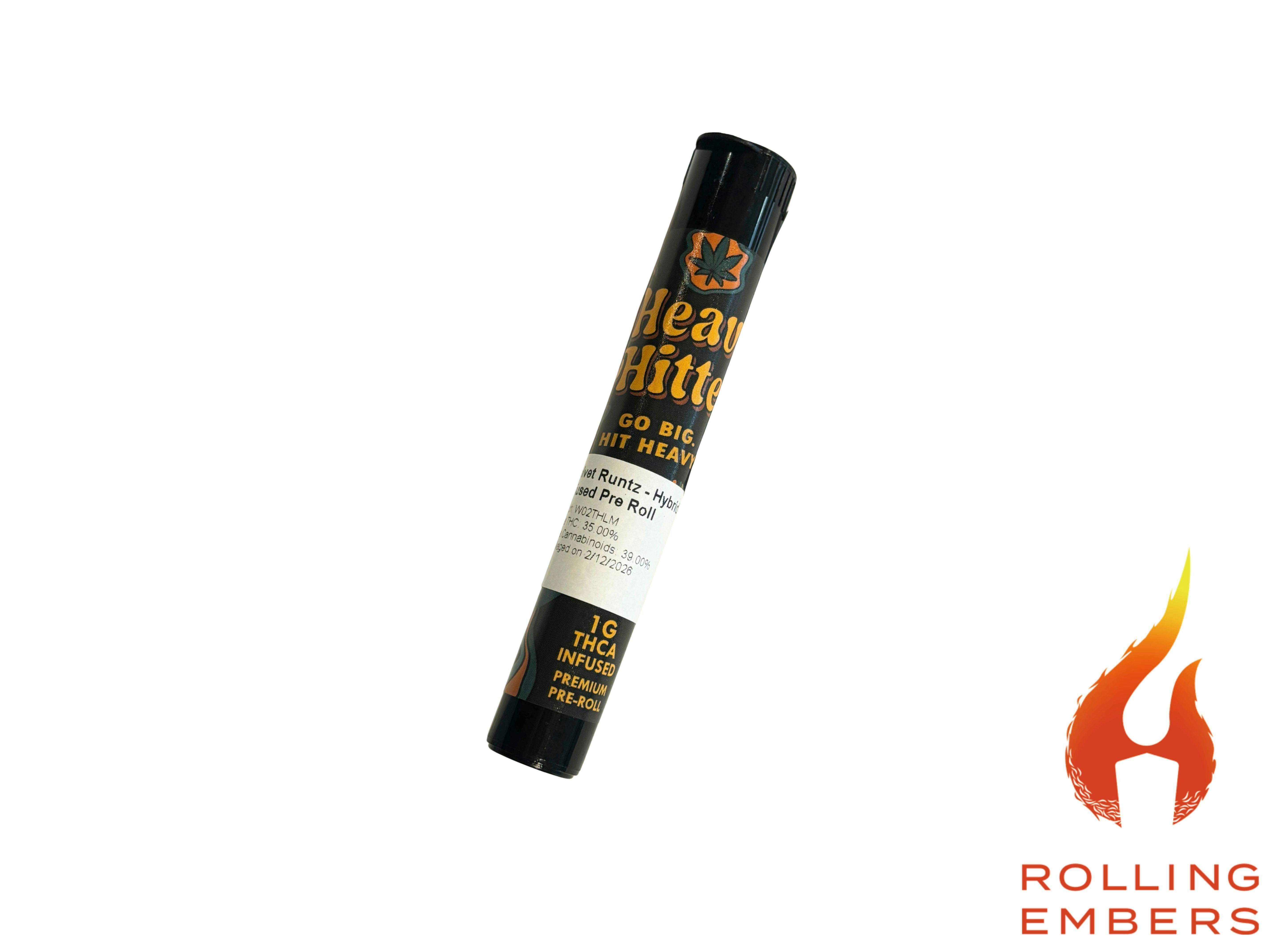 Heavy Hitter Infused | Velvet Runtz | 1g | Pre-Roll