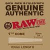 RAW - 1 1/4 Cones- 6pk
