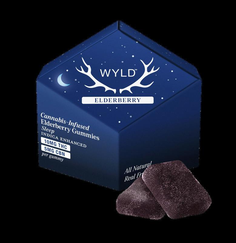 WYLD - Elderberry 2:1 THC:CBN Gummies - 100mg -