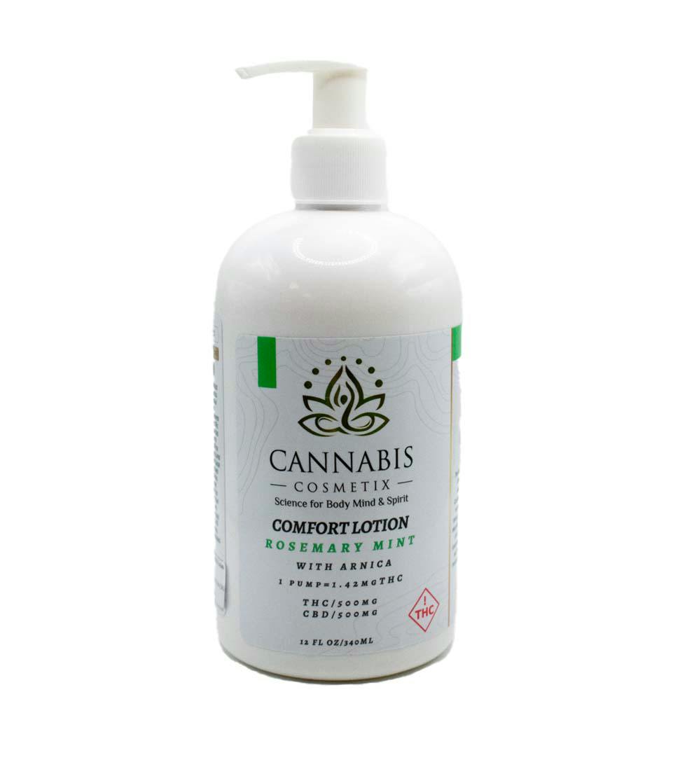 Cannabis Cosmetix-Topical-12oz-Rosemary Mint Lotion 1:1 THC:CBD