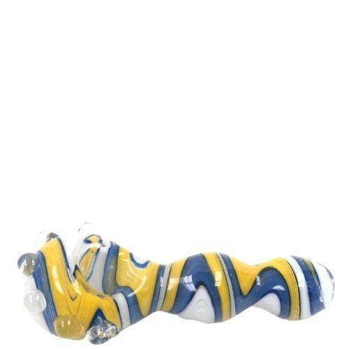 5" Zig Zag Marble Glass Hand Pipe