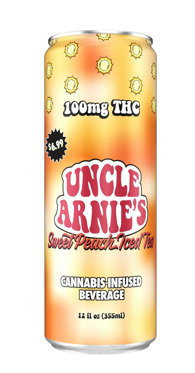 UNCLE ARNIES - THC SOFT DRINK - SWEET PEACH TEA - 100MG