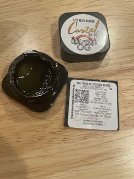 Cartel Oil Co | Extract | Live Resin | Badder | Hollywood OG | 1g