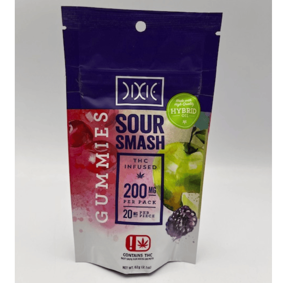 Dixie Sour Smash Gummies 200mg (HYBRID)