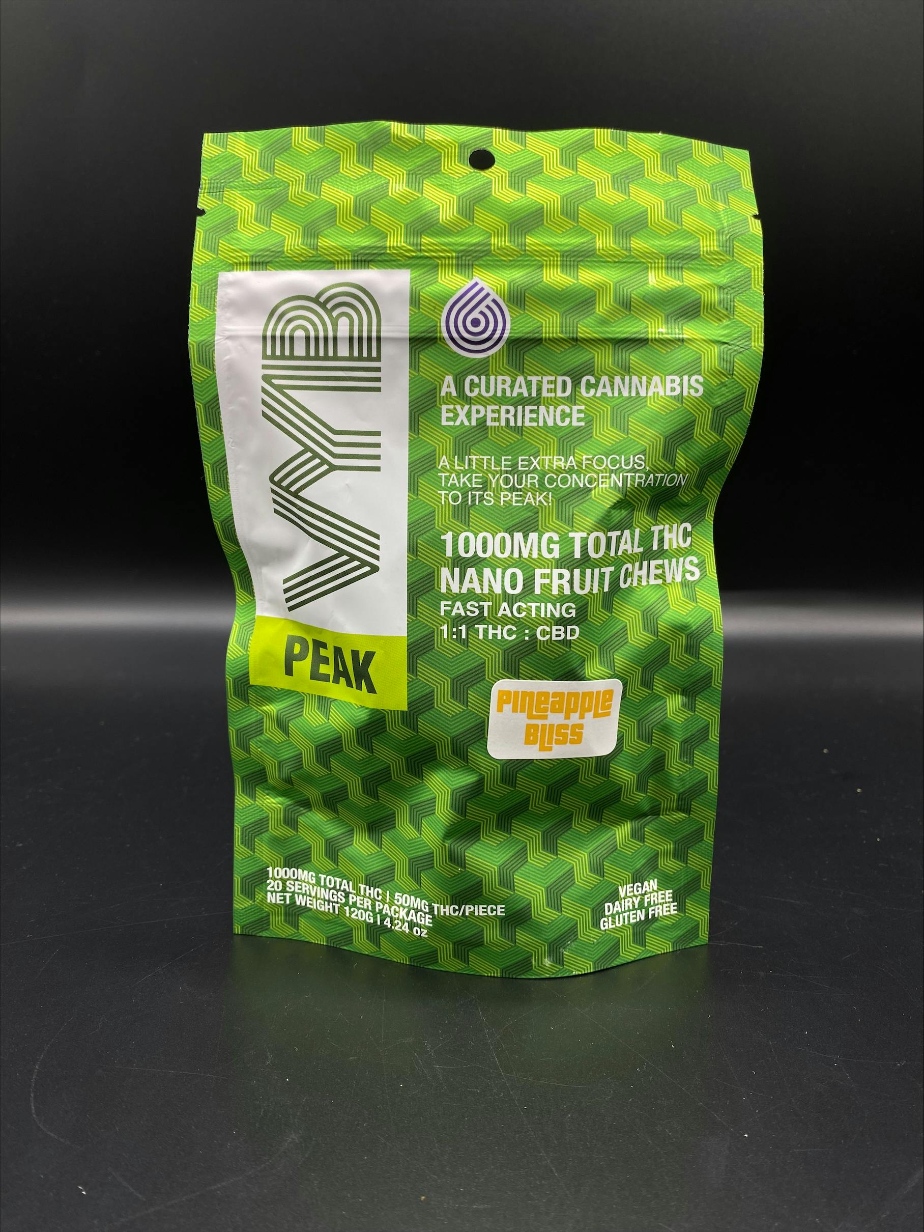 VYB - PEAK Nano 1000mg Gummies (Blue Razz)