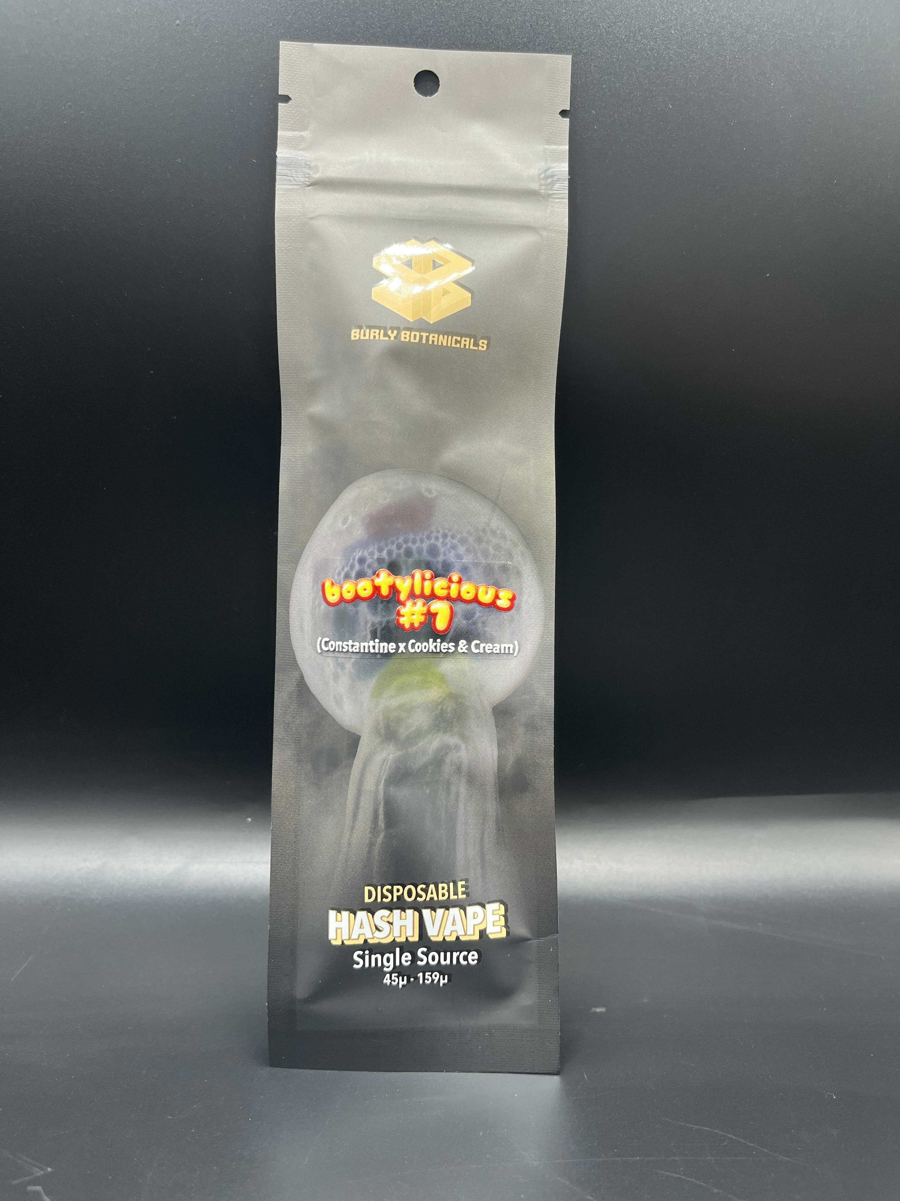 Burly Botanicals - Bootylicious .5g Live Rosin Disposable