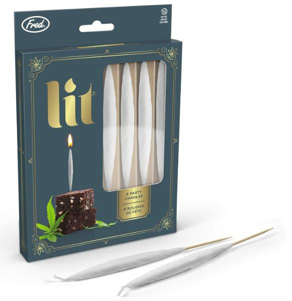 Lit Joint Party Candles 8pk