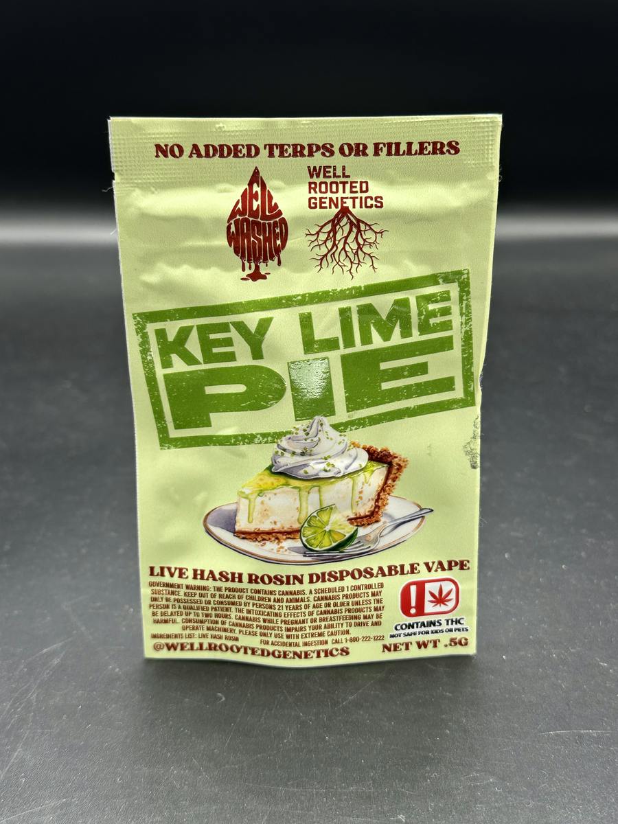 Well Rooted - Key Lime Pie .5g Live Rosin Disposable