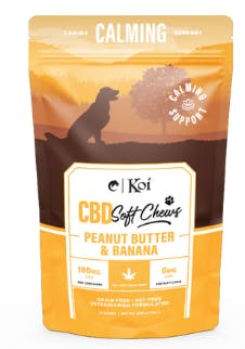 Koi - CBD Calming Support Soft Dog Treats 180mg (Peanut Butter Banana)