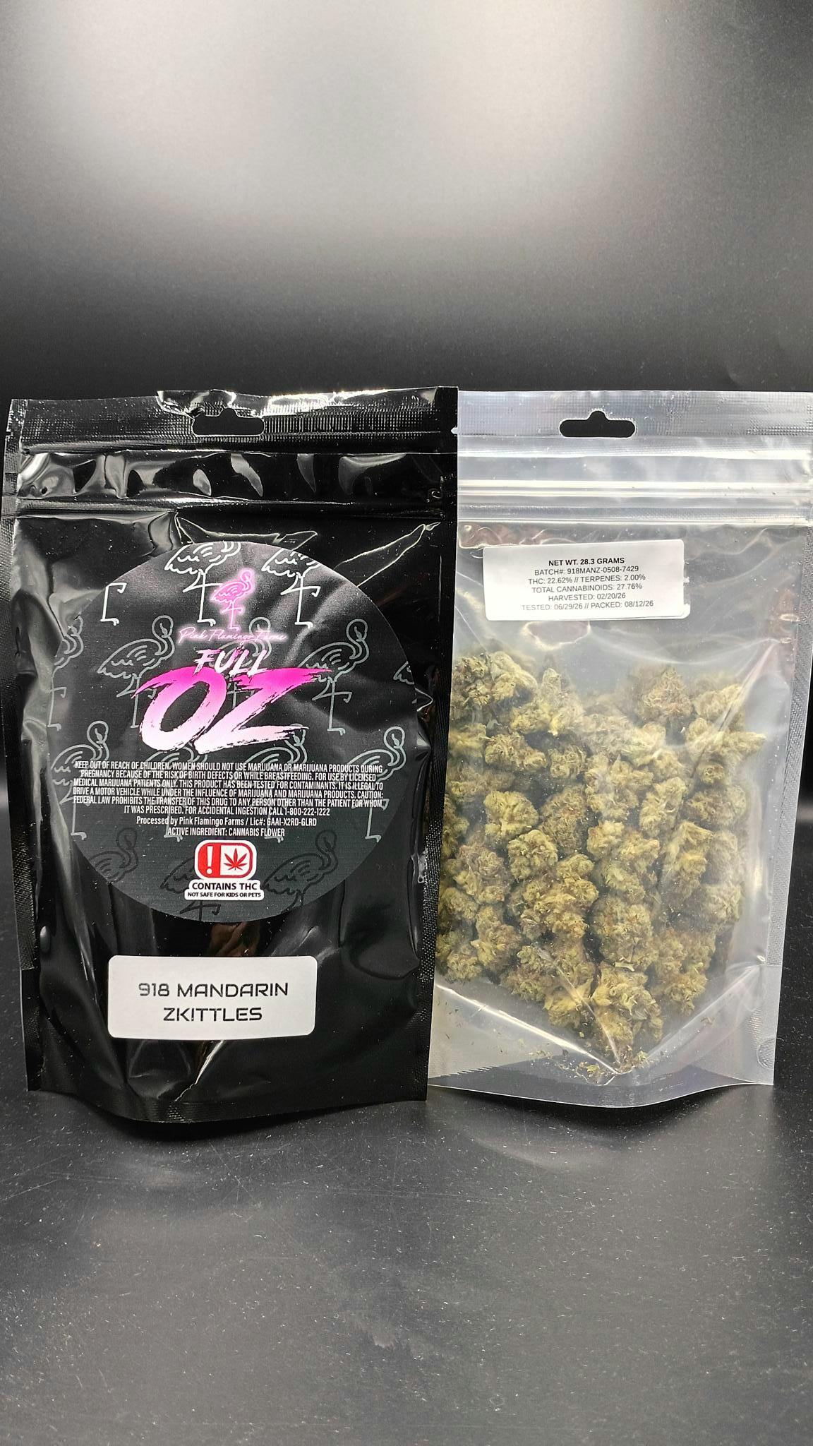 Pink Flamingo - Mandarin Zkittles 28g Flower