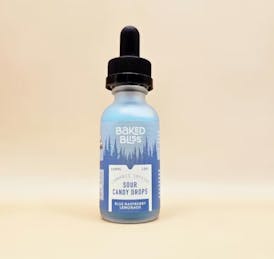 Baked Bliss: 600mg Blue Raspberry Lemonade Sour Candy Drops