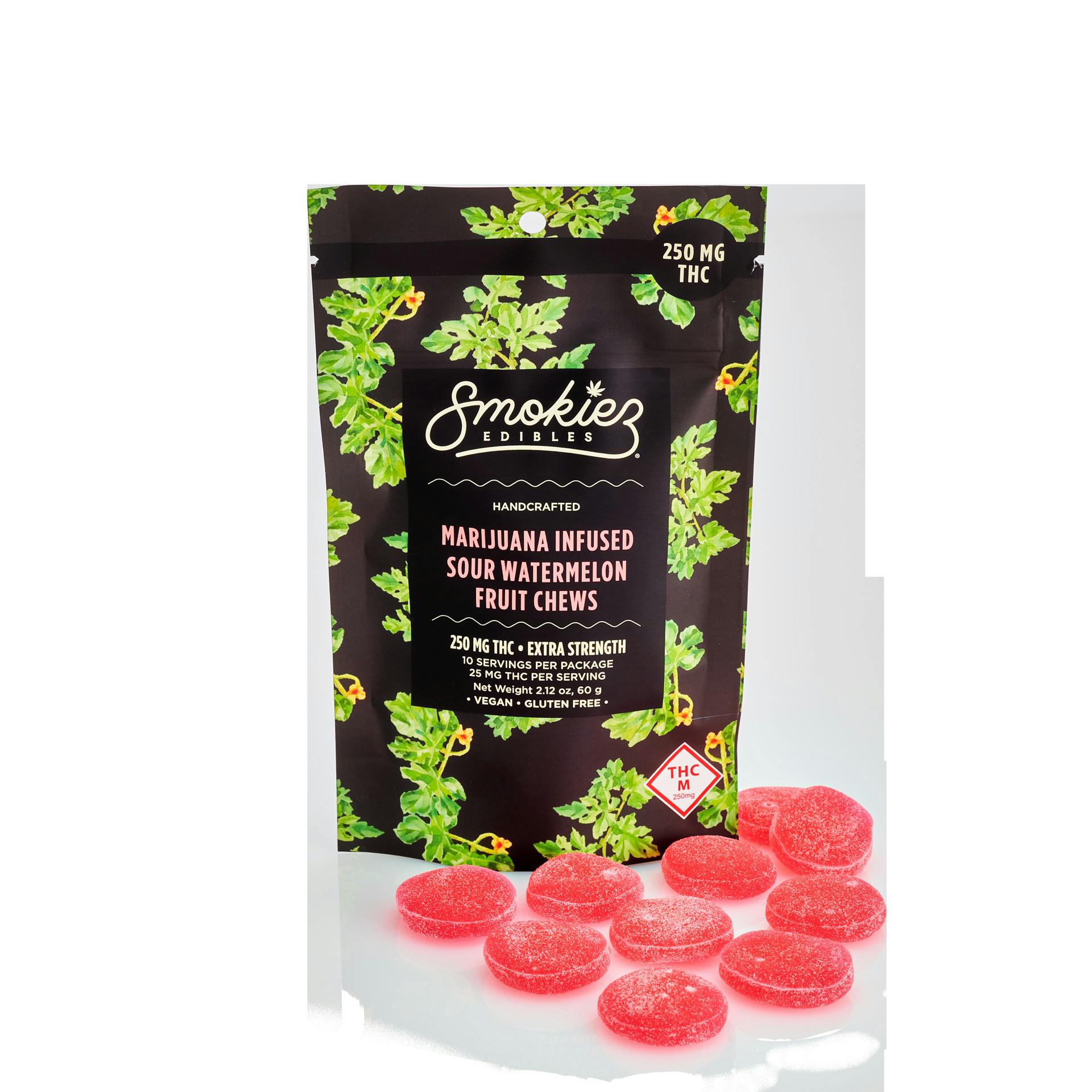 Sour Watermelon Gummies | 1000mg | 20ct | 50mg/ea by Smokiez Edibles