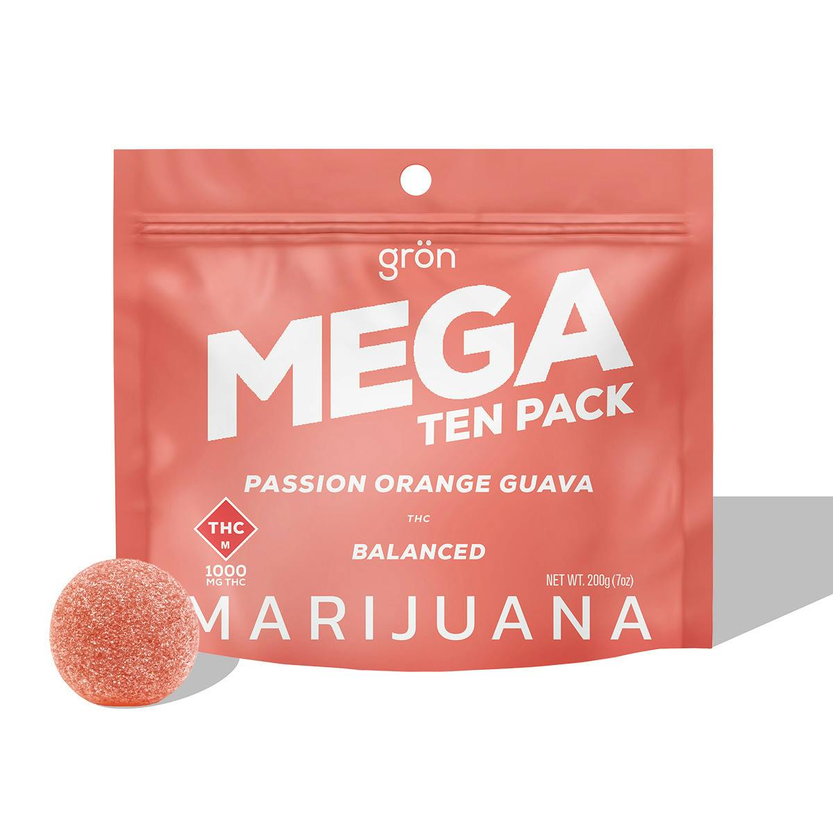Passion Orange Guava | Hybrid Mega Pearl | 1000mg (10pcs)