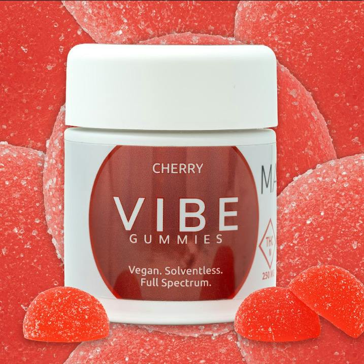 Cherry | Solventless Vegan Gummies | 250mg (10pcs)