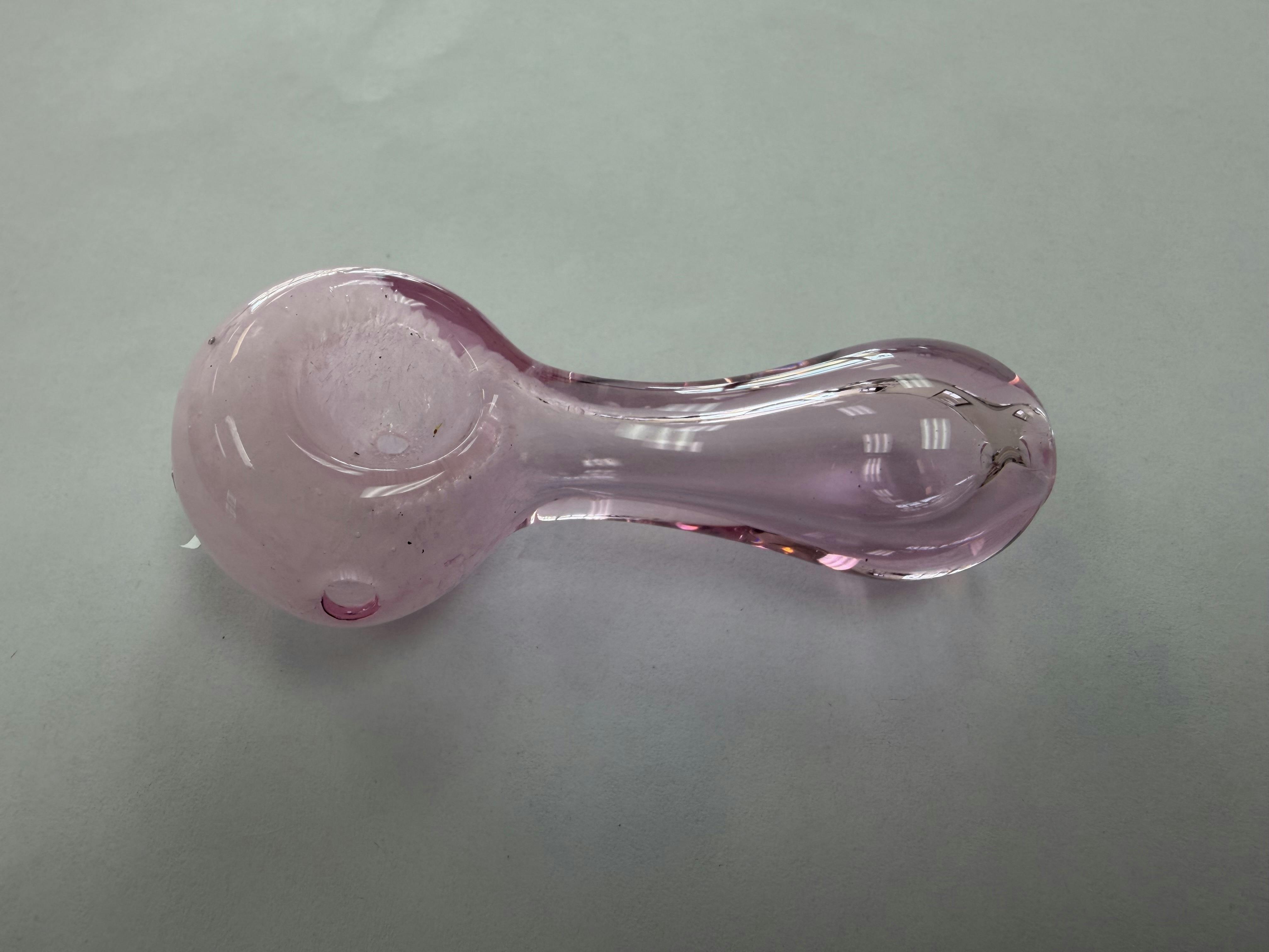 (#2) 2.5 in Pink Glass Pipe