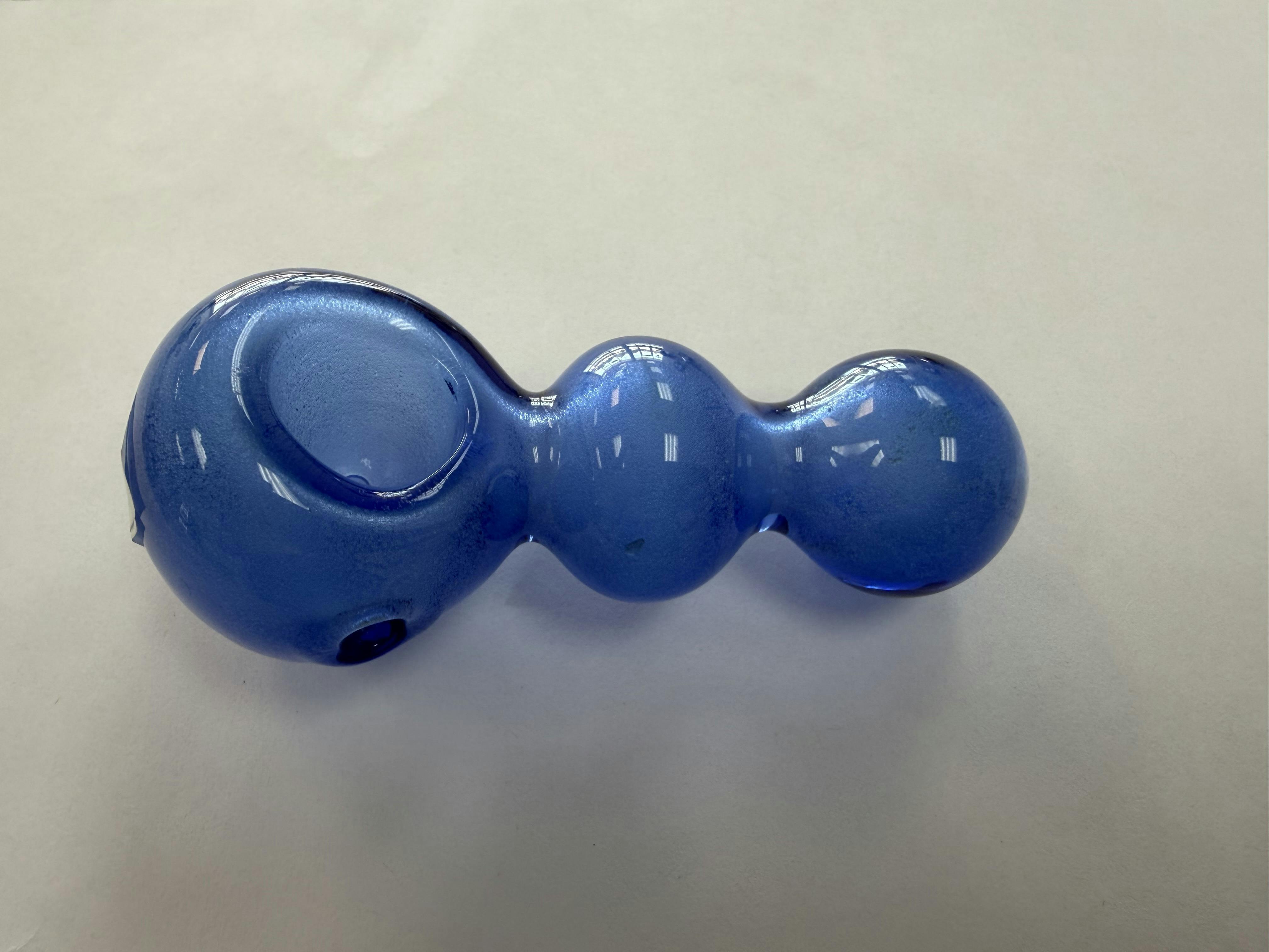 (#6) 3.5 in. Blue Glow in Dark Pipe