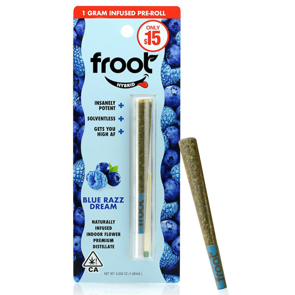 Froot Blue Razz Dream Infused Preroll 1 g