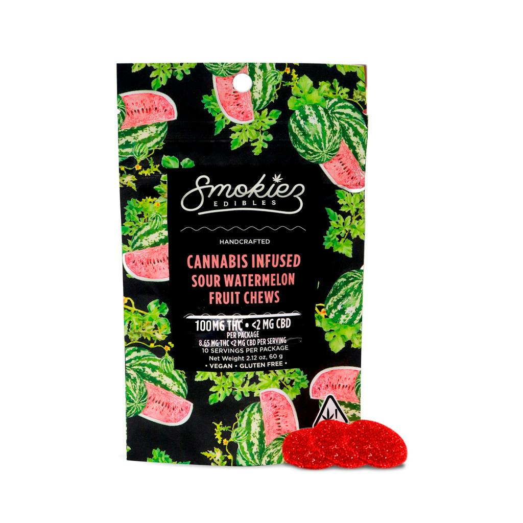 Smokiez Sour Watermelon — Fruit Chews