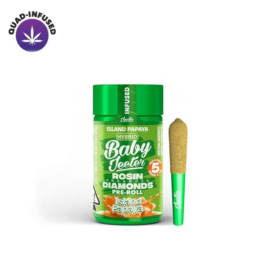 Jeeter Island Papaya Quad Infused 5-Pack 2.5g