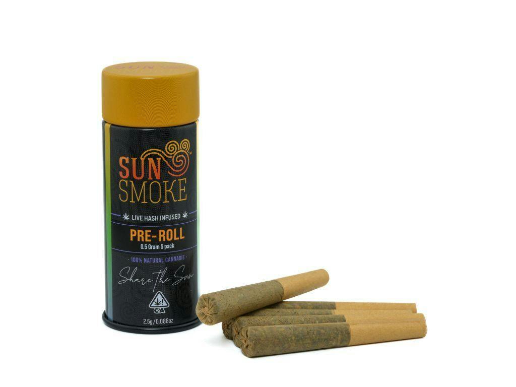 SunSmoke Sativa Blend Hash Infused 5-Pack 2.5g