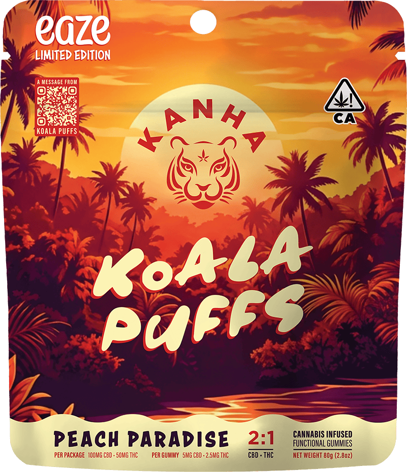 Kanha Koala Puff: — Peach Paradise