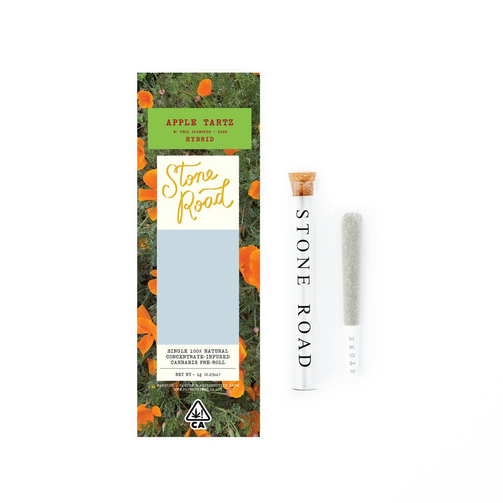 Stone Road Apple Tartz Hash & Diamond Infused 1g