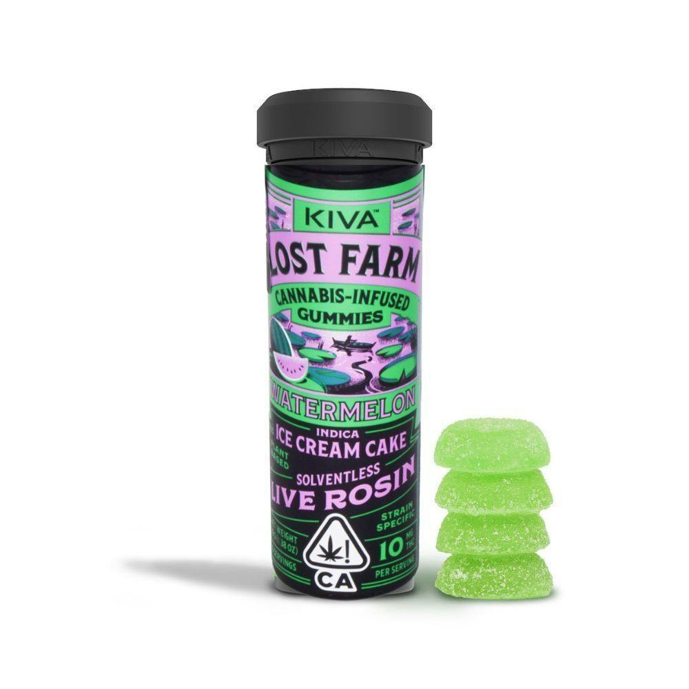 Watermelon 'Ice Cream Cake' Live Rosin Gummies | 100mg | 10ct | 10mg/ea