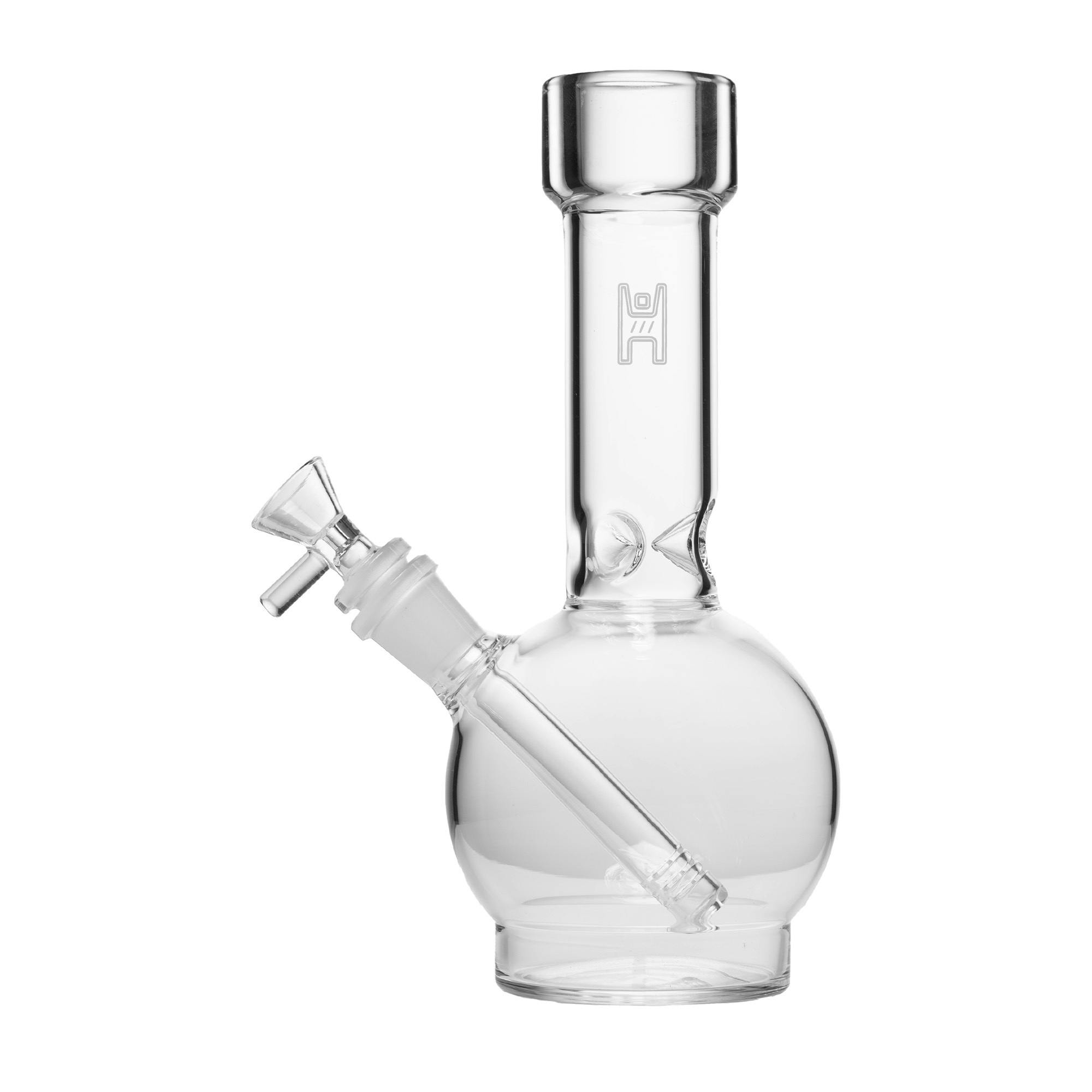 9" CLEAR BALL BONG - HUMAN GRADE