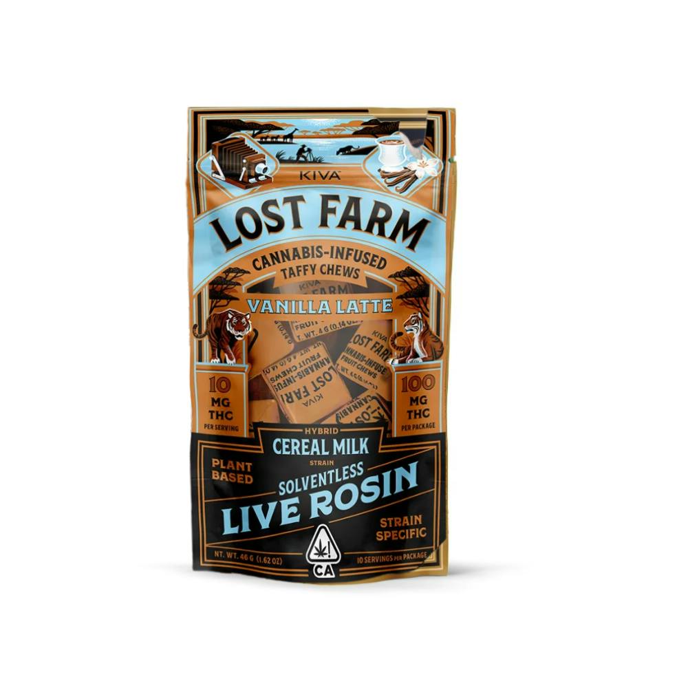 Vanilla Latte 'Cereal Milk' Live Rosin Chews | 100mg | 10ct | 10mg/ea