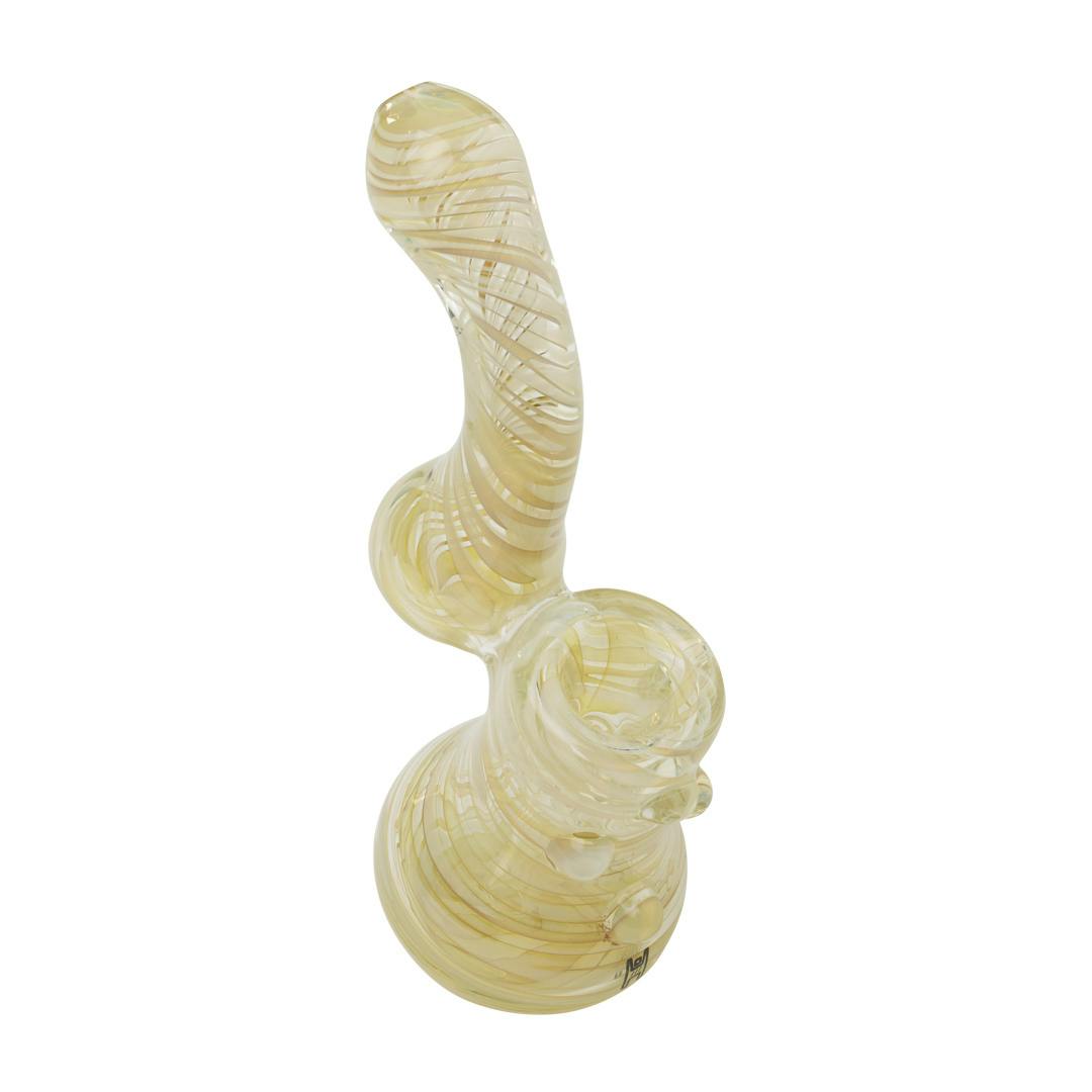 SILVER FUMED SHERLOCK BUBBLER - HUMAN GRADE
