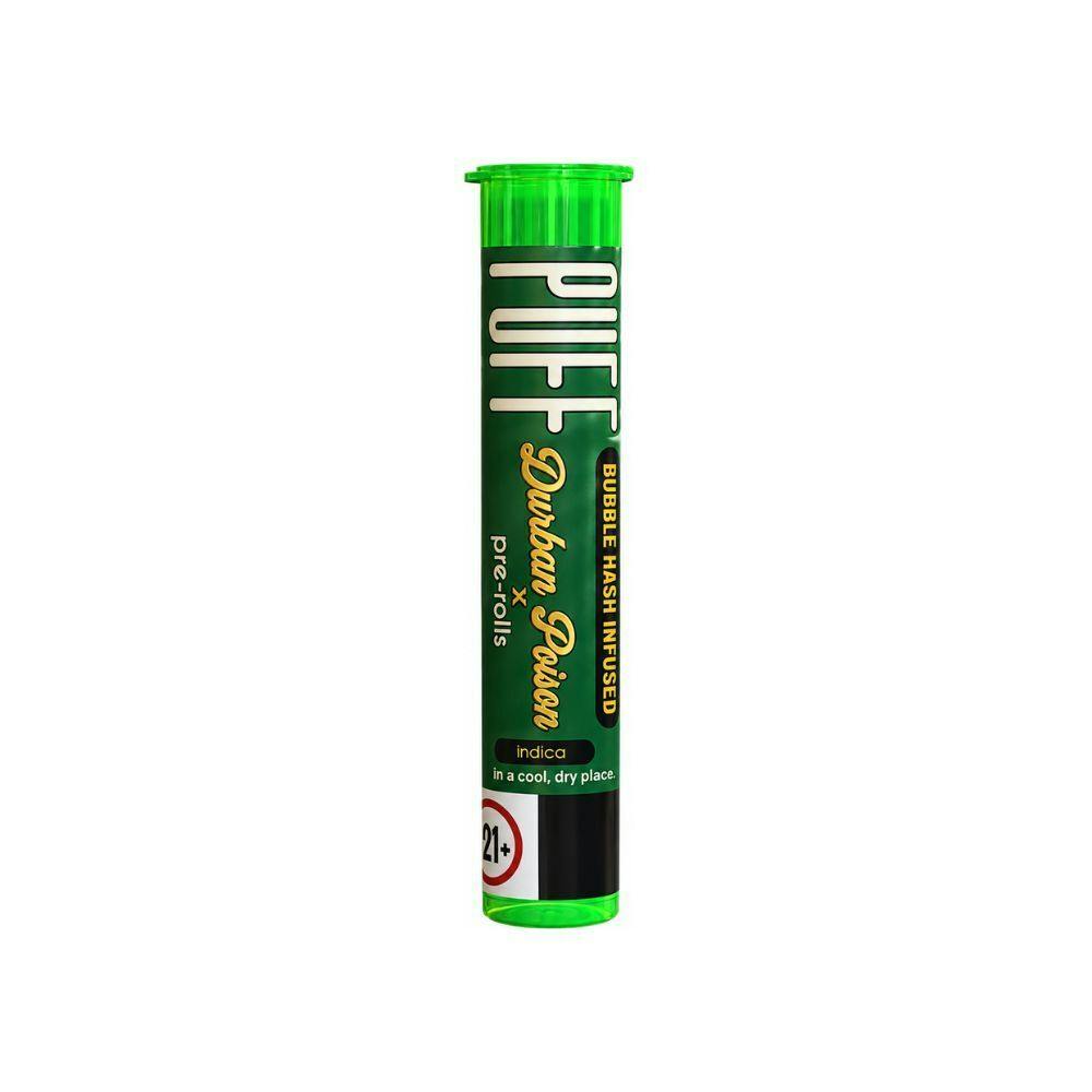 DURBAN POISON X HAZE BUBBLE HASH PREROLL 1G - PUFF