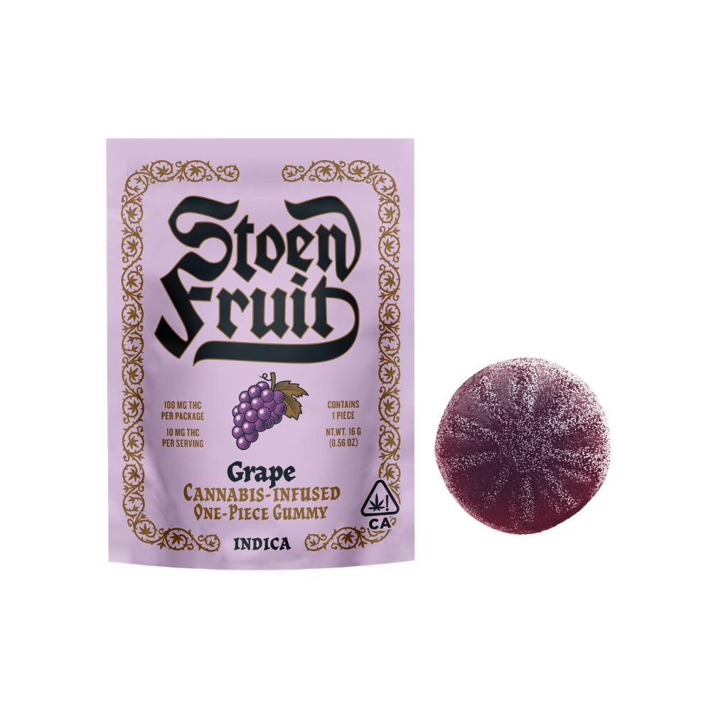 SINGLE - GRAPE GUMMY 100MG - STOEN FRUIT